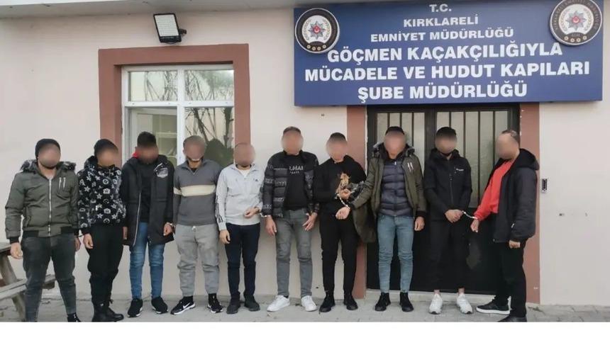 Polisten kaçan araçtan 10 kaçak çıktı