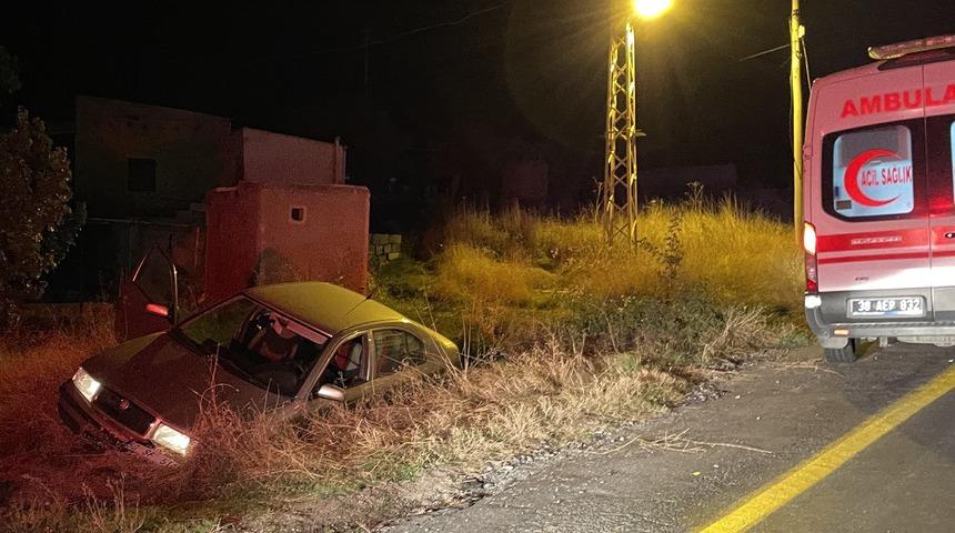 Kayseri'de şarampole devrilen otomobil sürücüsü hayatını kaybetti