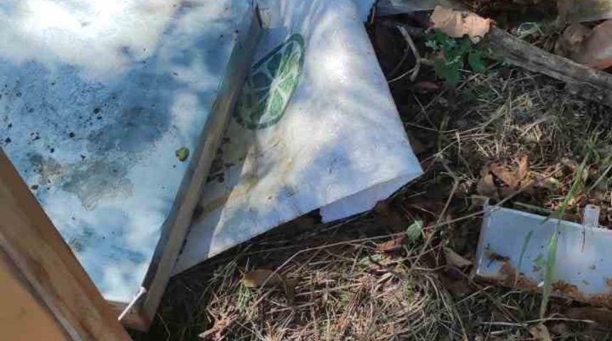 Bahçeye giren ayılar arı kovanlarına ve çevreye zarar verdi