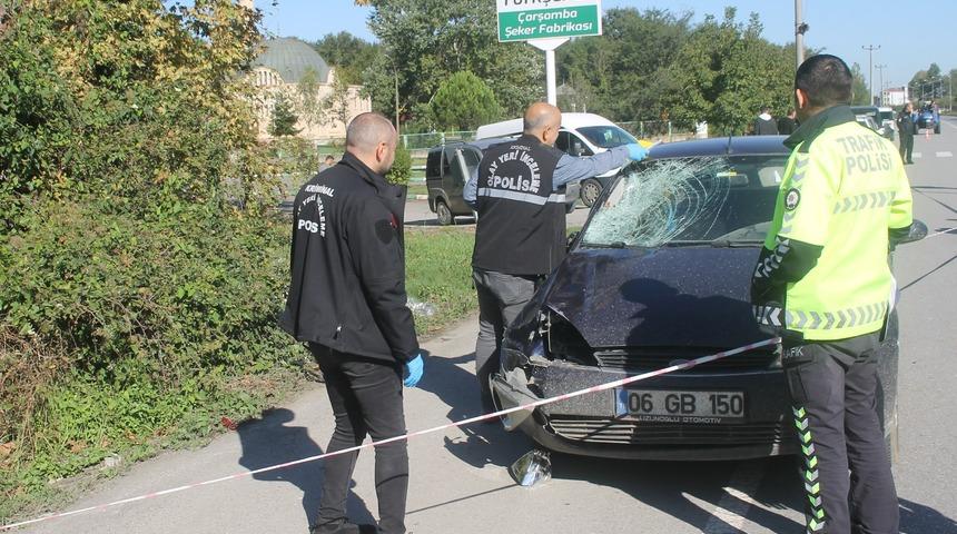 Samsun'da otomobilin çarptığı kadın yaşamını yitirdi