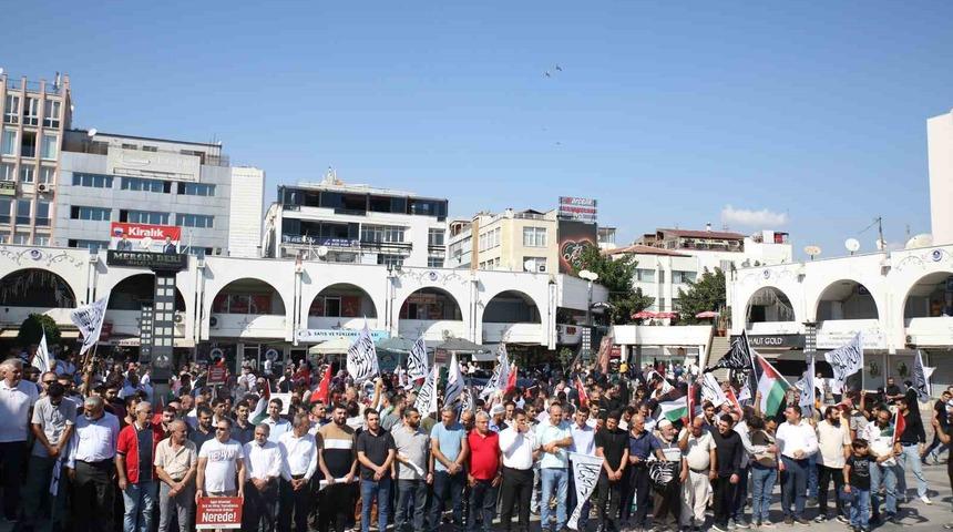 Mersin’de İsrail protestosu