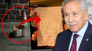 Hamas'a Senin gıdanı bile dışarıdan gönderiyoruz diyerek tepki göstermişti! Bülent Arınç'ın ofisinin önüne bırakıldı: Notta yazanlar dikkat çekti