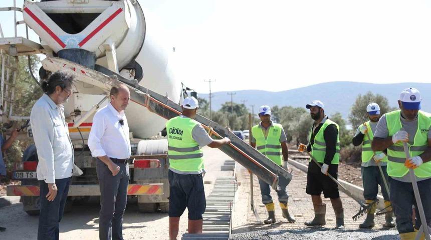 Didim’de 63,5 kilometrelik bisiklet yolu çalışmaları hızla devam ediyor