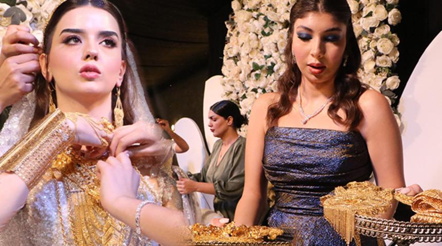 "Yok artık" dedirten aşiret düğünü: Gelin altınların ağırlığı nedeniyle hareket edemedi, yakınları yardımına koştu!