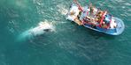 Mersin'de lüks tekne battı! 2 kişi sağ kurtuldu
