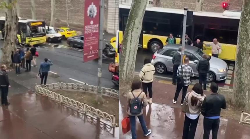 Beşiktaş'ta kaza! İETT otobüsleri birbirine çarptı