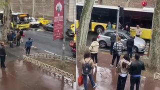 Beşiktaş'ta kaza! İETT otobüsleri birbirine çarptı