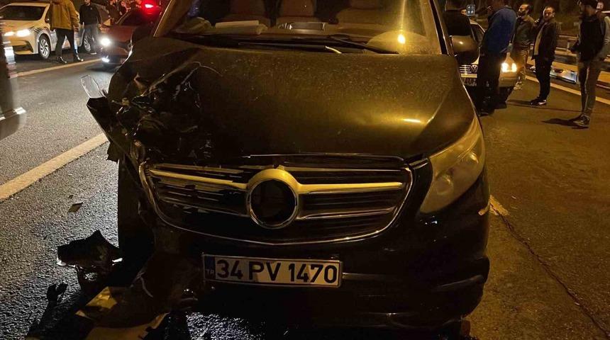 Ataşehir’de zincirleme trafik kazası: 2 yaralı