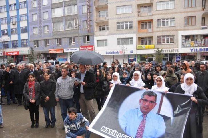 Hakkari'de Tahir Elçi protestosu