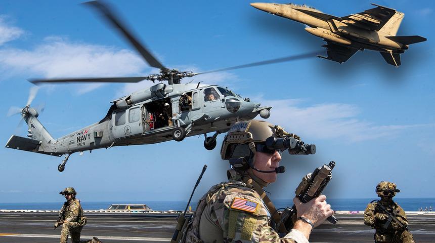 USS Gerald R. Ford Doğu Akdeniz'de! Sıcak görüntüler, dünyaya böyle paylaşıldı