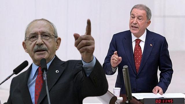 TBMM tezkere görüşmesinde gerginlik! Hulusi Akar'dan Kılıçdaroğlu'na tepki