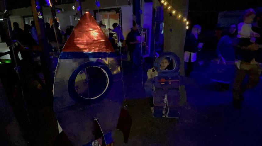 Hatay'da öğrenciler için yazlık sinema etkinliği düzenlendi