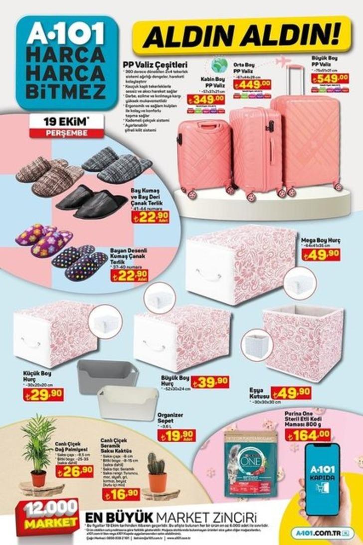 A101 AKTÜEL ÜRÜNLER KATALOĞU 19 EKİM 2023: A101'de hangi ürünler indirimde?  elektrikli Moped 24.990 TL, çift kişilik battaniye 199 TL! G3