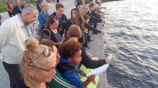 İzmir Aliağa'da İsrail protestosu!