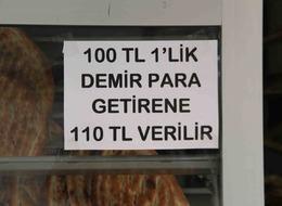 100 lira bozuk para getirene 110 TL veriyor! İlanı gören şaştı kaldı...