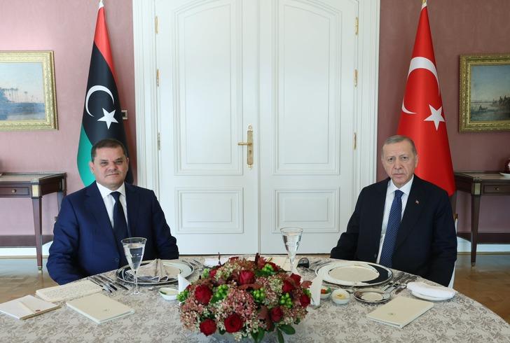 Cumhurbaşkanı Erdoğan Libya Başbakanı Dibeybe'yi kabul etti