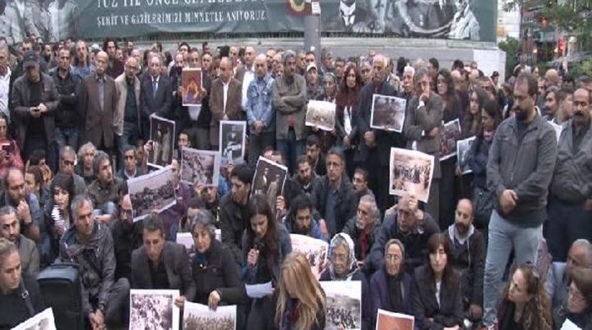 1938 yılında Tunceli'de ölenler için Beyoğlu'nda anma...