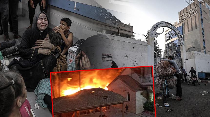 İsrail Gazze'deki Kudüs Hastanesi'ni hedef gösterdi! İçerisinde 12 bin kişi bulunuyor...