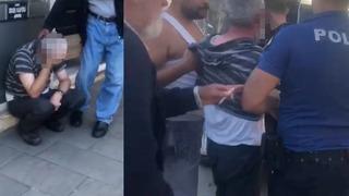 Genç kıza kabusu yaşattı! Çığlıklarına koştular... Tacizciyi yaka paça polise teslim ettiler