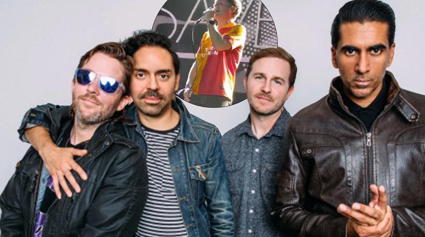 Dünyaca ünlü müzik grubu Saves the Day'in solisti sahneye Galatasaray formasıyla çıktı!