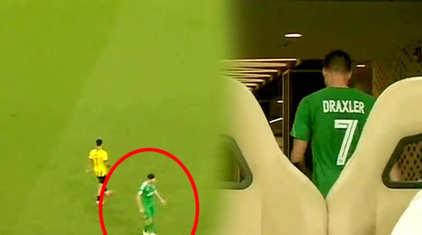 Sosyal medya, Julian Draxler'in bu hareketini konuşuyor! Bir anda sebepsizce sahayı terk etti ve...