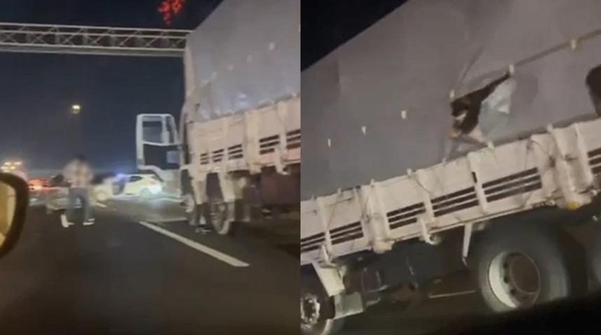 Yer: Başakşehir! Kaçak göçmenler, polisten böyle kaçmaya çalıştı