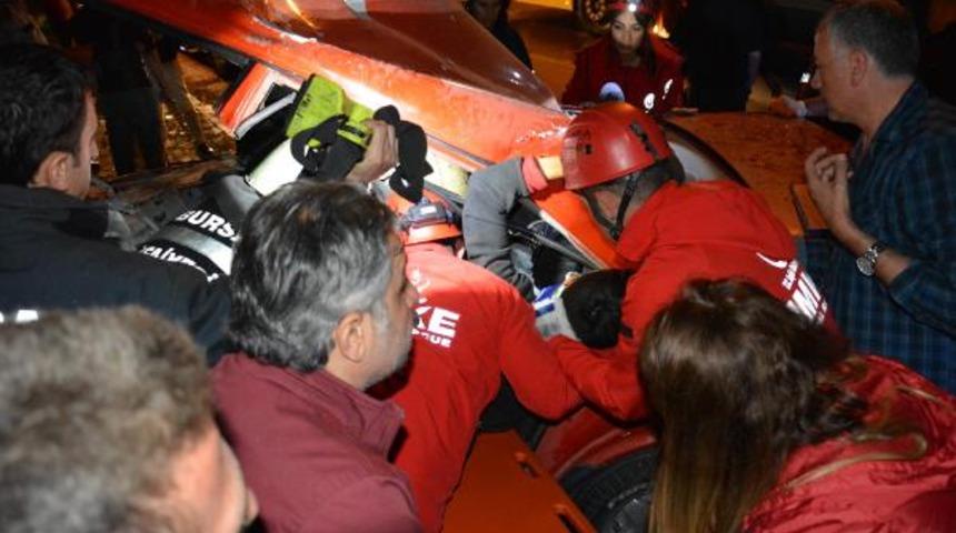 Bursa'da kaza: 1 ölü, 3 yaralı