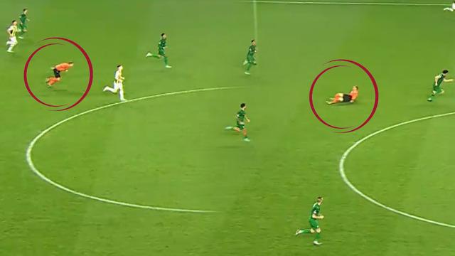 Fenerbahçe Ludogorets maçının İspanyol hakemi Guillermo Cuadra yere düştü, Batshuayi'nin golünü göremedi!