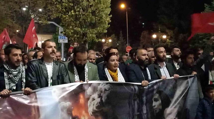 Kırşehir&rsquo;de Filistin&rsquo;e destek y&uuml;r&uuml;y&uuml;ş&uuml;