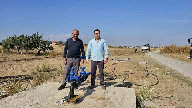 Salihli Mersinli Mahallesi’nde yeni sondaj kuyusu sevinci