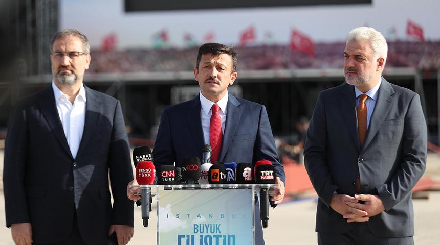 Milyonlar yarın İstanbul'da bir araya geliyor: AK Parti'den 'Büyük Filistin Mitingi' açıklaması! "Tüm dünyaya gösterilecek"