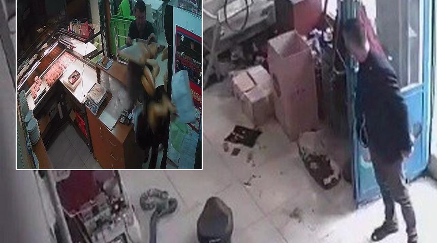 Para çalarken börek tepsisini kafasına yemişti! Bu kez de tamir atölyesinde ortaya çıktı... Yine kamerada