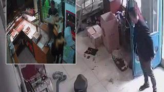 Para çalarken börek tepsisini kafasına yemişti! Bu kez de tamir atölyesinde ortaya çıktı... Yine kamerada