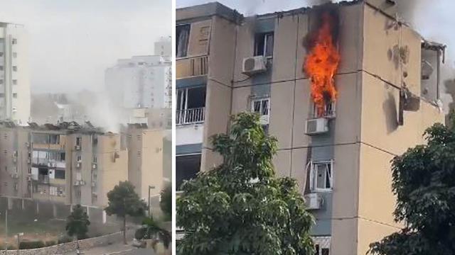 Gazze'den Tel Aviv'e roket saldırısı! Apartmana isabet etti 3 kişi yaralandı