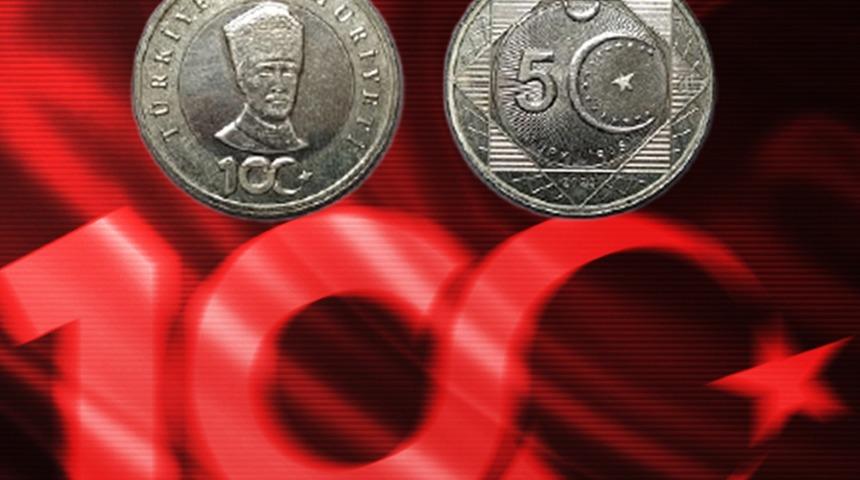 Darphane, Cumhuriyet'in 100. yılına özel üretti! 5 liralık madeni hatıra parası: 100 milyon adet basıldı
