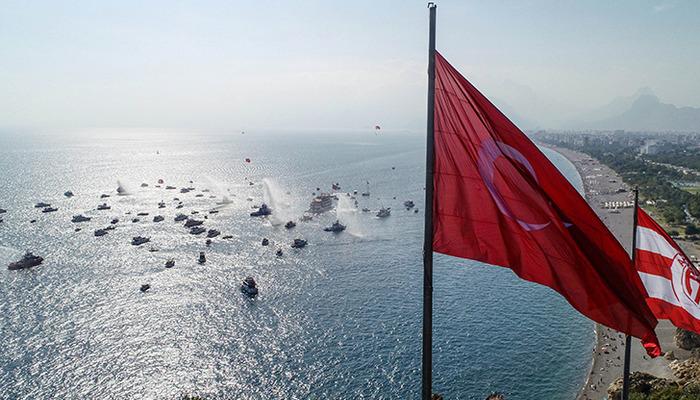 Denizde ‘Cumhuriyet’ kutlaması! – Son Dakika Haberler