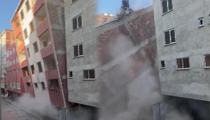 SON DAKİKA | Güngören’de yıkım sırasında çökme! Çevredeki binalar hasar gördü