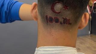 Bu da 100. yıl tıraşı! Sosyal medyada paylaştı