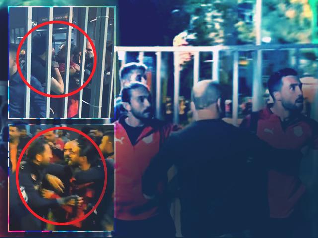 Son dakika: Pendiksporlu futbolcular Halil Akbunar ile İbrahim Akdağ, polisle tartıştı! Taraftara ters kelepçe takılınca...