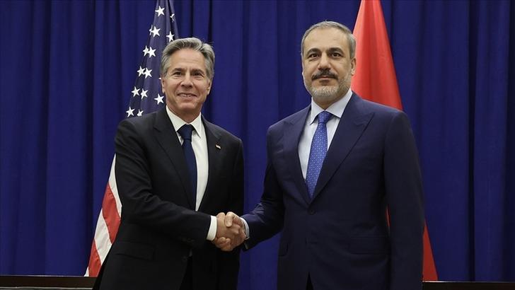 Dışişleri Bakanı Fidan, ABD'li mevkidaşı Blinken ile görüştü