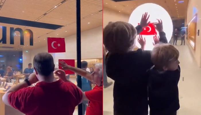 Yer: İstanbul! Apple mağazası Türk bayrağı asmadı, vatandaşlar harekete geçti