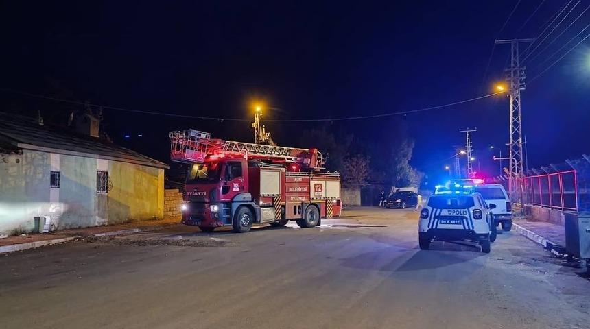 Ağrı’da alevler geceyi aydınlattı