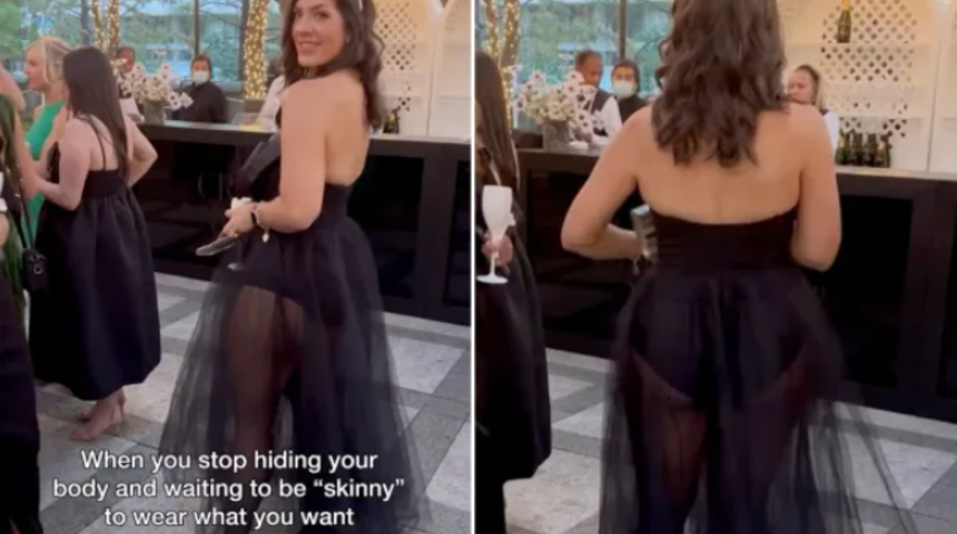 Düğünde tercih ettiği kıyafet uygunsuz bulununca tepkilerin odağına yerleşti! Kendisine o kadar çok güveniyordu ki...