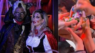 Galatasaray'ın yıldızı Mauro Icardi mahalleye indi, Cadılar Bayramı'nı komşularıyla kutladı!