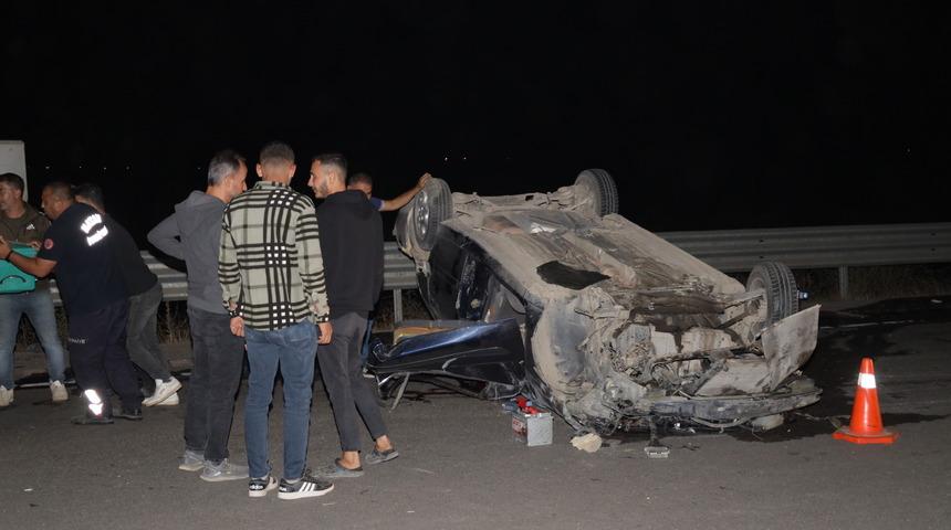 Hatay'da devrilen otomobildeki 1 kişi öldü, 1 kişi yaralandı