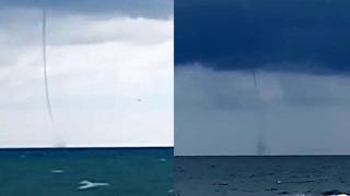 Antalya açıklarında hortum paniği: Yaklaşık 10 dakika sürdü... O anlar böyle görüntülendi