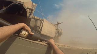 Gazze'deki çatışmalardan sıcak görüntüler!  Kassam Tugayları, İsrail tanklarını sıfır mesafeden hedef aldı