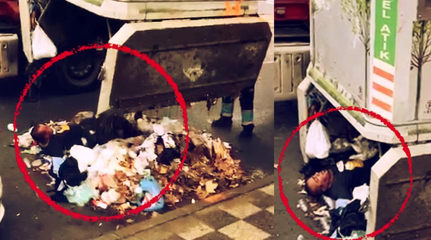 İstanbul'un göbeğinde akılalmaz anlar: Günler sonra yere düşerek kurtuldu! Girdiği çöp konteynerinden çıkması kolay olmadı