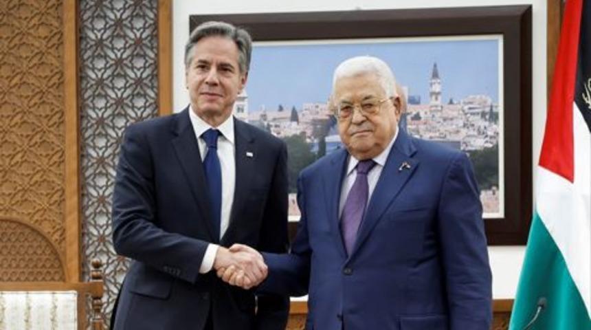 Batı Şeria'da sürpriz görüşme: Blinken ile Abbas bir araya geldi