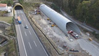 Çalışmaların tamamlandığı Bolu Dağı Tüneli yarın hizmete açılacak